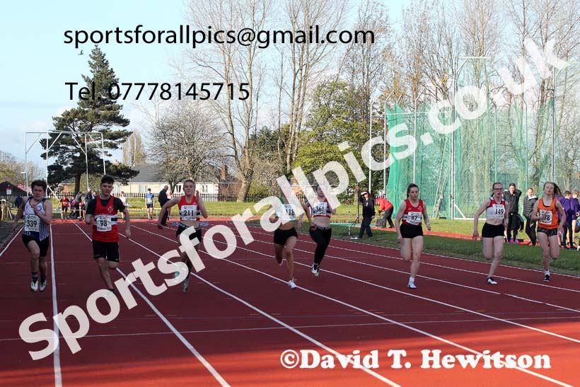 75 metres, North East Grand Prix No. 1, Monkton on Wednesday, April 28th, 2021. Photo: David T. Hewitson/Sports for All Pics